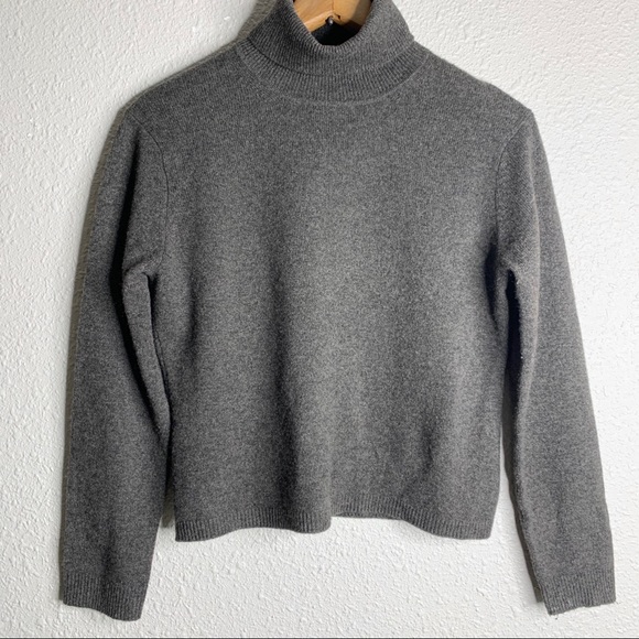 Grace Sweaters - GRACE Cashmere Cropped Turtleneck Sweater